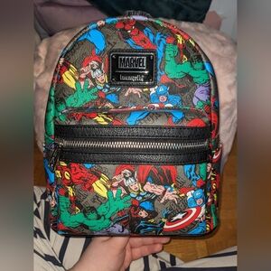 707Street Marvel All Over Print AOP Mini Backpack
